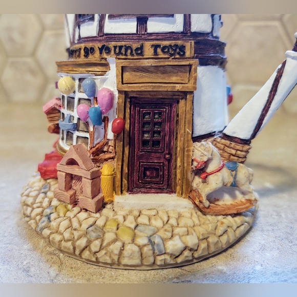 Vtg Hometown Teapot Cottages Merry Go Round Shop - Picture 12 of 13